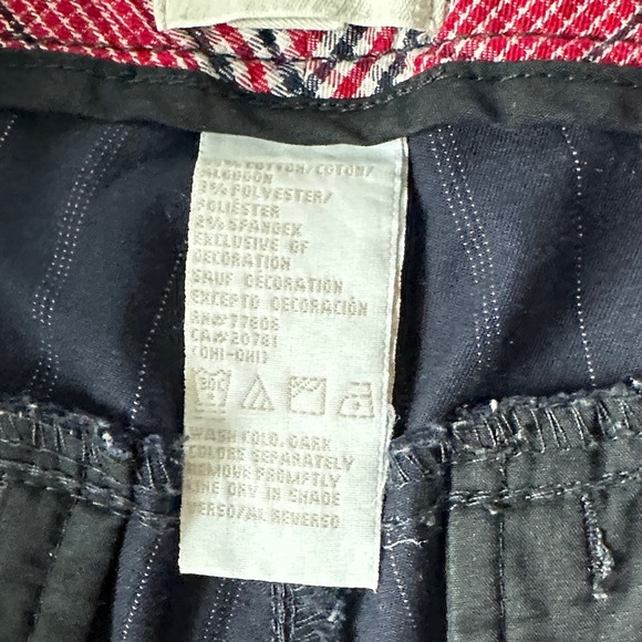 Vintage 2004 Tommy Hilfiger Women’s Dark Navy Pinstripe Dress Pants - Picture 7 of 16